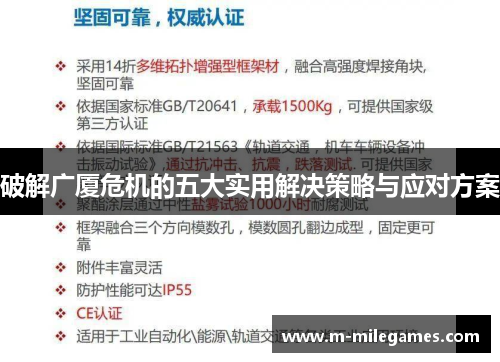 破解广厦危机的五大实用解决策略与应对方案
