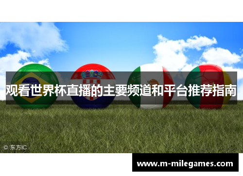 观看世界杯直播的主要频道和平台推荐指南