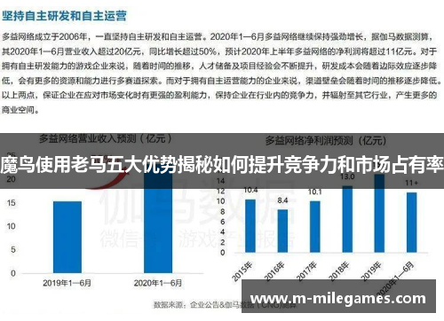 魔鸟使用老马五大优势揭秘如何提升竞争力和市场占有率